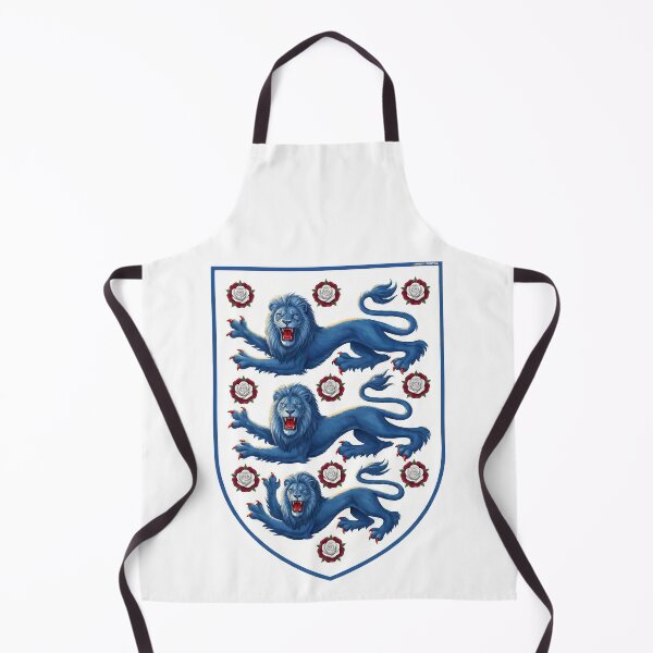 Item preview, England Blue Lions & Roses Football Fan Heraldry designed and sold by jimmy-digital.