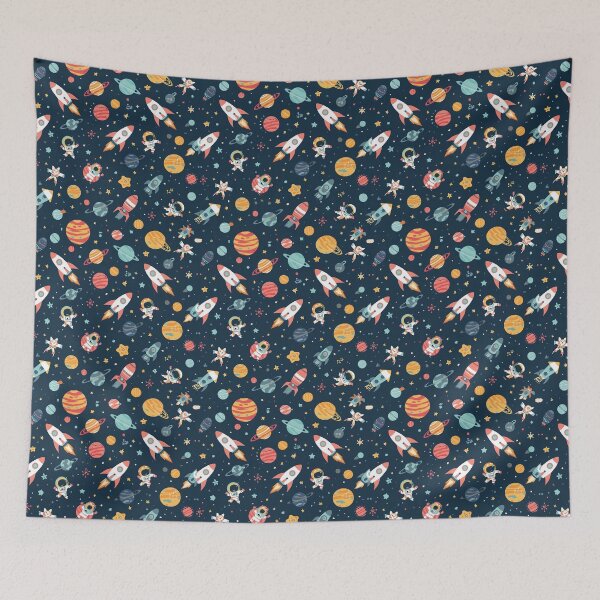 Item preview, Cute Space Pattern | Rockets & Astronauts Seamless Design designed and sold by KiValuate.