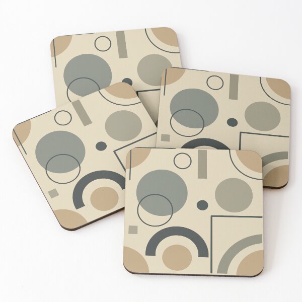 Item preview, Geometric Abstraction in retro vintage colors  designed and sold by JuKoArt.