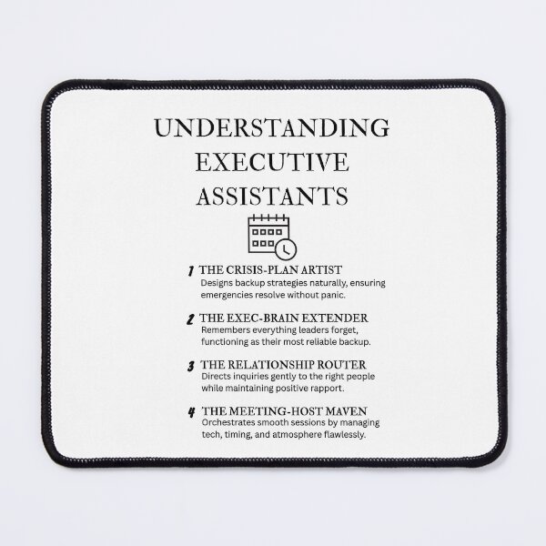Item preview, Executive Assistant Roles Explained – Funny Edition designed and sold by PsyFlow35.
