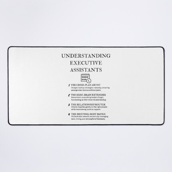 Item preview, Executive Assistant Roles Explained – Funny Edition designed and sold by PsyFlow35.