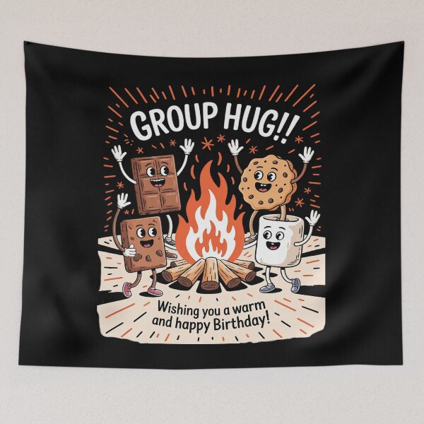 Item preview, Group Hug Marshmallow Campfire Snack Funny Camping 21  designed and sold by NailMolisa.