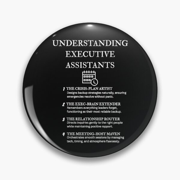 Item preview, Executive Assistant Roles Explained – Funny Edition – Black designed and sold by PsyFlow35.