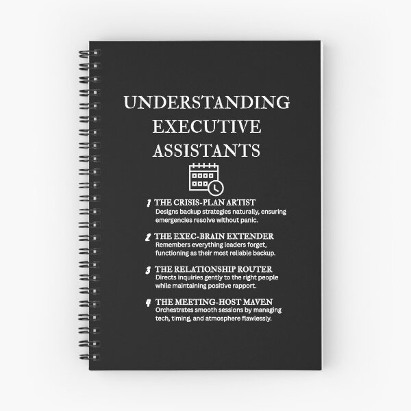 Item preview, Executive Assistant Roles Explained – Funny Edition – Black designed and sold by PsyFlow35.