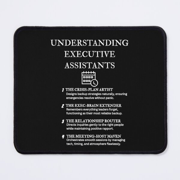 Item preview, Executive Assistant Roles Explained – Funny Edition – Black designed and sold by PsyFlow35.