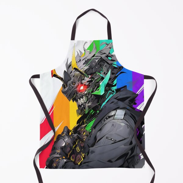 Item preview, Cyber Oni Warrior – Neon Tech Demon Cyberpunk Anime Art designed and sold by Dyan4.