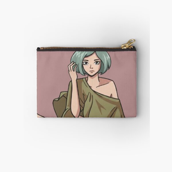 Item preview, Minimalist Green Short Hair Girl | Bold Color Block Illustration designed and sold by NaevaArt.