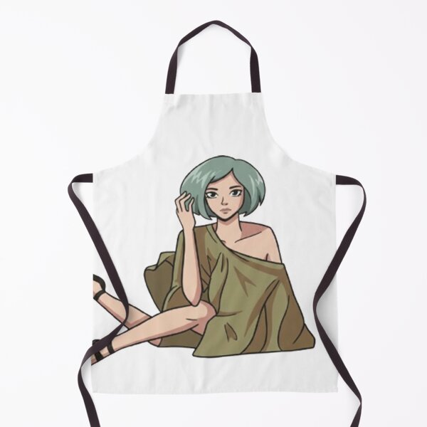Item preview, Minimalist Green Short Hair Girl | Bold Color Block Illustration designed and sold by NaevaArt.