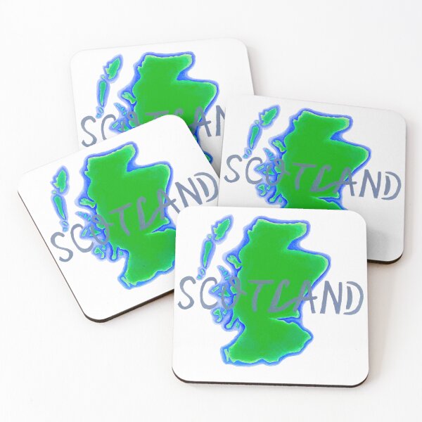 Item preview, Map of Scotland Authentic Scottish design colourful unique gift designed and sold by Arniesart85.