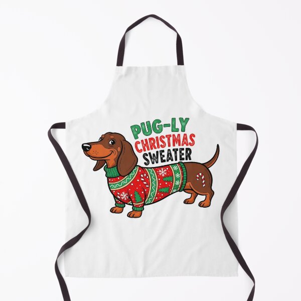 Item preview, Funny Dachshund Ugly Christmas Sweater - Wiener Dog Pun design designed and sold by MegzDesign.
