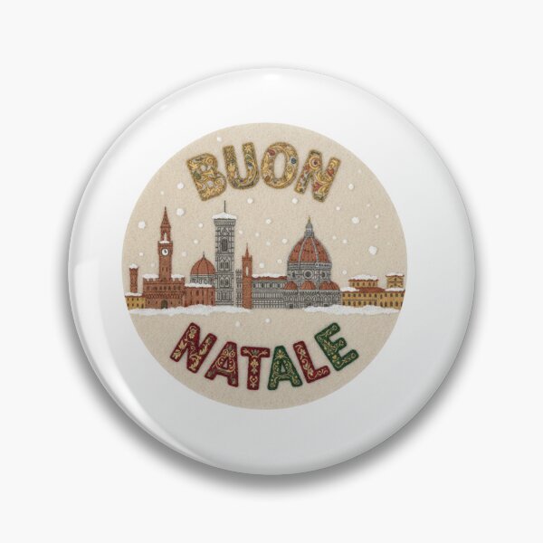 Item preview, Florence Buon Natale Renaissance Embroidered Xmas Patch designed and sold by Imaginarium of Chaos falcon88 .