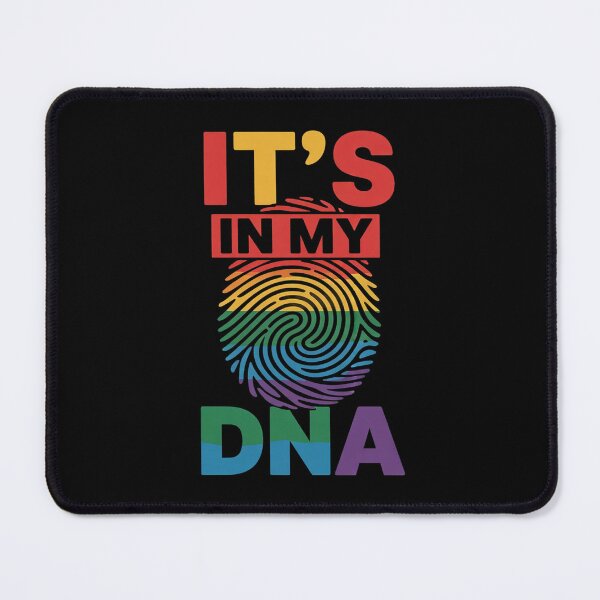 Item preview, It's In My DNA Fingerprint Rainbow Flag Gay Les LGBT Pride designed and sold by MythWoot.