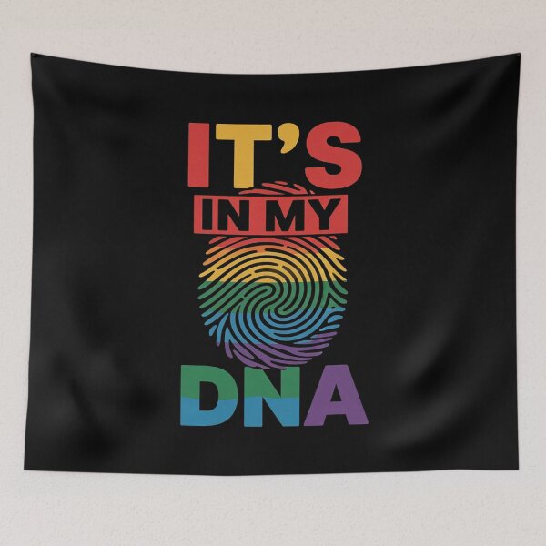 Item preview, It's In My DNA Fingerprint Rainbow Flag Gay Les LGBT Pride  designed and sold by MythWoot.