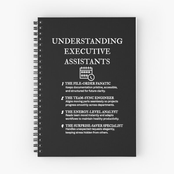 Item preview, Understanding Your Executive Assistant: Humor Designs – Black designed and sold by PsyFlow35.