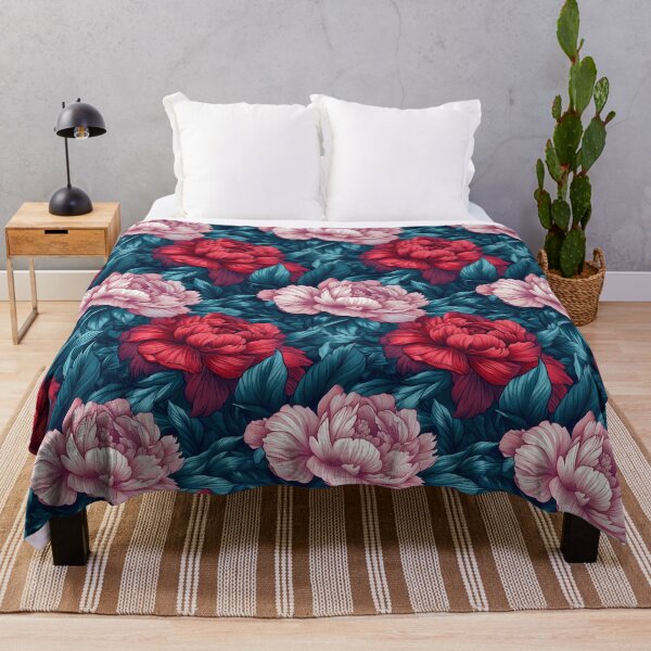 Item preview, Bold Radiant Floral Peonies For Holiday Surprise designed and sold by RoyalStarsPatts.