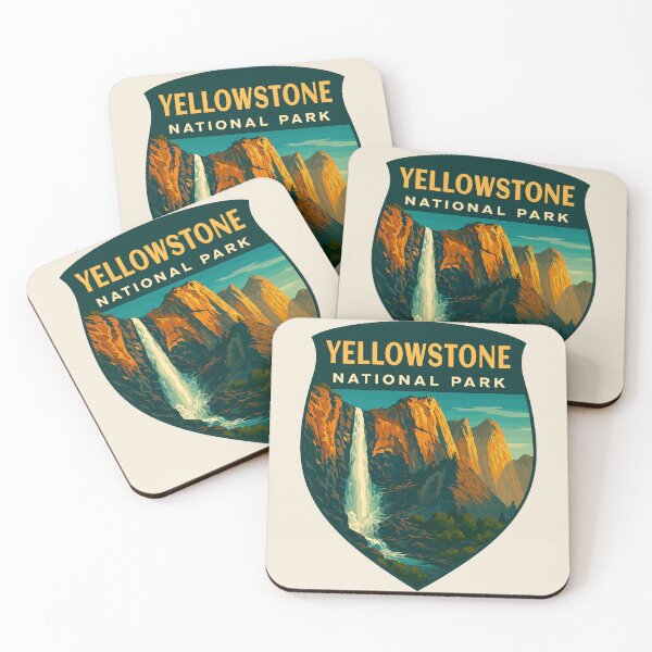 Item preview, Yellowstone National Park Geyser Wildlife Sticker designed and sold by Gideon Emmerich.