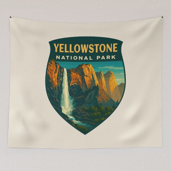 Item preview, Yellowstone National Park Geyser Wildlife Sticker designed and sold by Gideon Emmerich.
