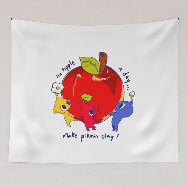Item preview, Cute Plant Sprites Carrying a Giant Apple designed and sold by Mason-Pride.