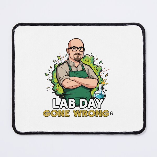 Item preview, Lab Day Gone Wrong – Funny Science Cartoon Parody designed and sold by gavinroyal.