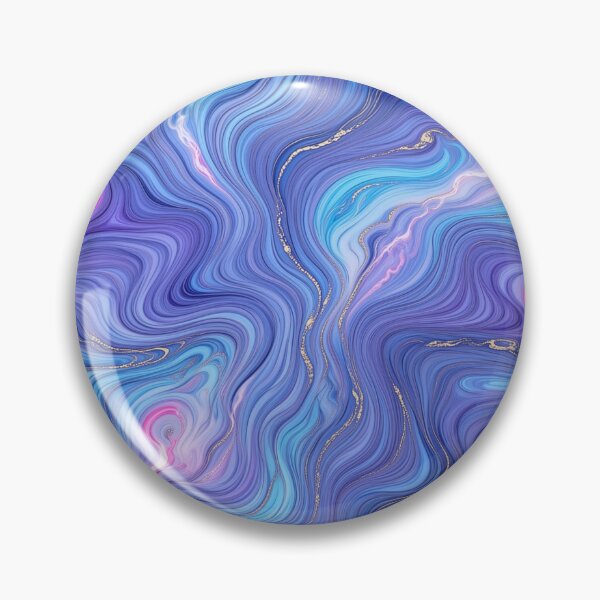Item preview, Fluid acrylic pouring style, swirling marble effect in vibrant cosmic colors designed and sold by AI Experiment Lab.