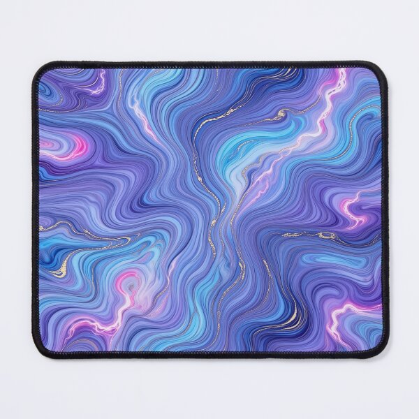 Item preview, Fluid acrylic pouring style, swirling marble effect in vibrant cosmic colors designed and sold by AI Experiment Lab.