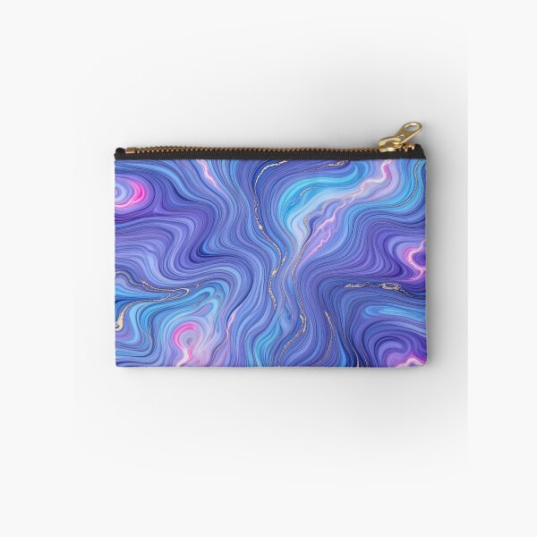 Item preview, Fluid acrylic pouring style, swirling marble effect in vibrant cosmic colors designed and sold by AI Experiment Lab.