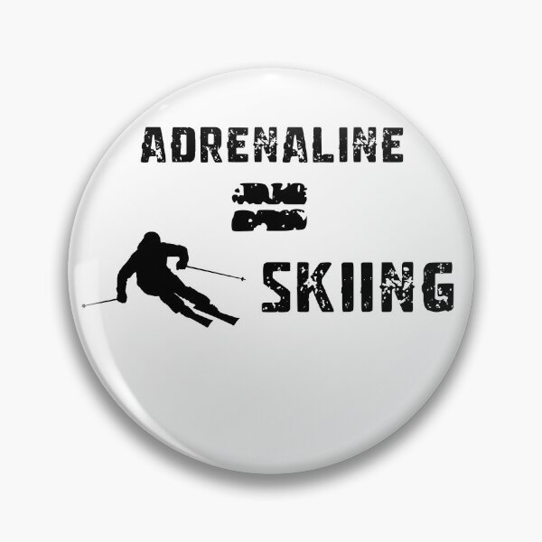 Item preview, funny skiing "Adrenaline= skiing' designed and sold by Chris-graphics-art.