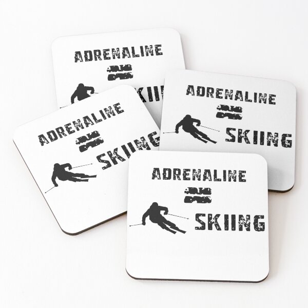 Item preview, funny skiing "Adrenaline= skiing' designed and sold by Chris-graphics-art.