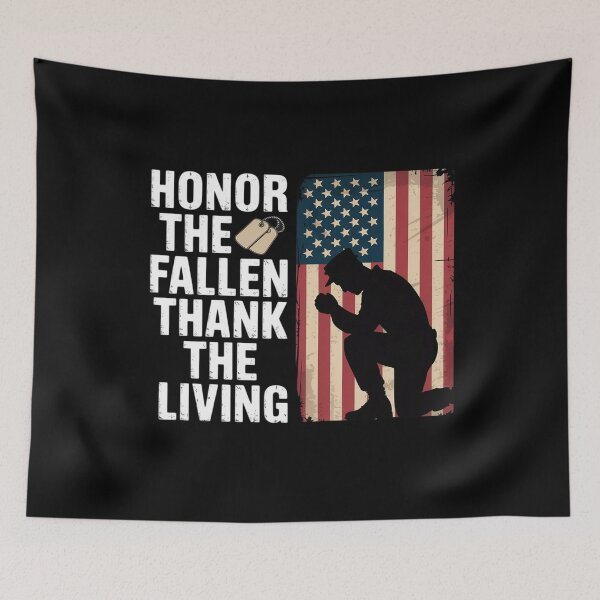 Item preview, Veteran Honor The Fallen Thank Living Memorial Day Patriotic designed and sold by SiegridOffical.