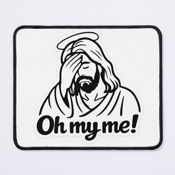 Item preview, Oh my me vs 2 Jesus sticker t-shirt funny decal designed and sold by Llewynn1225.