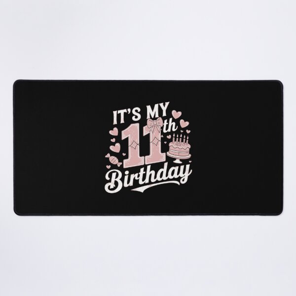 Item preview, It's My 11th Birthday Aesthetic Pink Bow Coquette Birthday designed and sold by CombatTask.