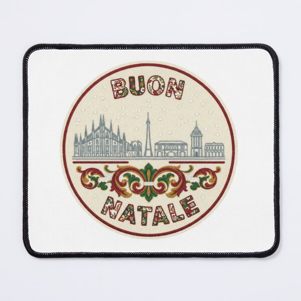 Item preview, Milan Buon Natale Classic Italian Embroidered Patch designed and sold by Imaginarium of Chaos falcon88 .