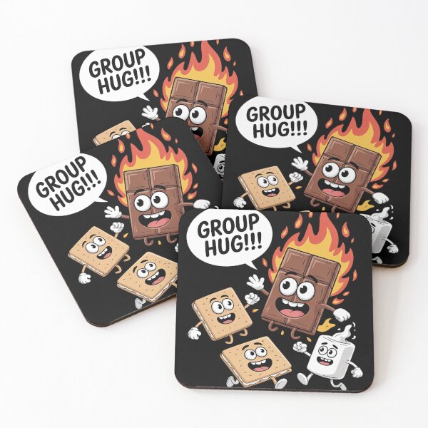 Item preview, Group Hug Marshmallow Smore Funny Camping Family 3  designed and sold by NailMolisa.