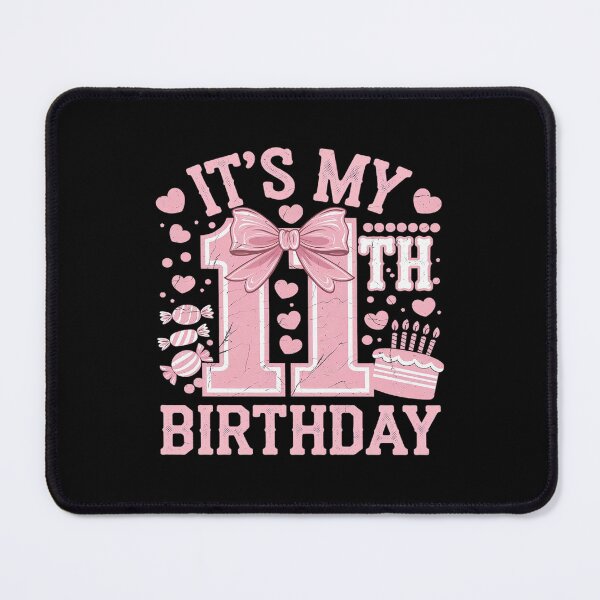 Item preview, It's My 11th Birthday Aesthetic Pink Bow Coquette Birthday designed and sold by MythWoot.