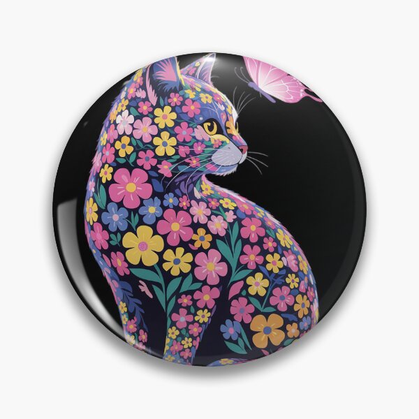 Item preview, Floral Cat Flower Nature Botany Gardener  designed and sold by MyzoToyota.