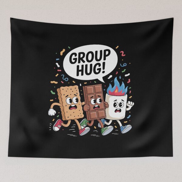 Item preview, Group Hug Marshmallow Smore Funny Camping Family  designed and sold by NailMolisa.