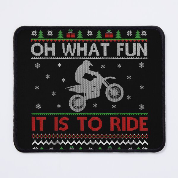 Item preview, Oh What Fun It Is To Ride Funny Dirt Bike Motocross Ugly Christmas Sweater designed and sold by JolinChinn.