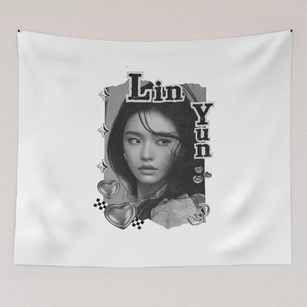Item preview, Lin Yun (林允) Chinese Actress Art Chinese Celebrity Illustration Black and White Collage Digital Art Portrait designed and sold by AJUNICE STUDIO.