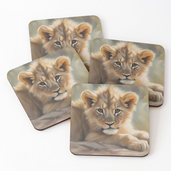 Item preview, Curious Lion Cub designed and sold by CalmnessbyChoice.