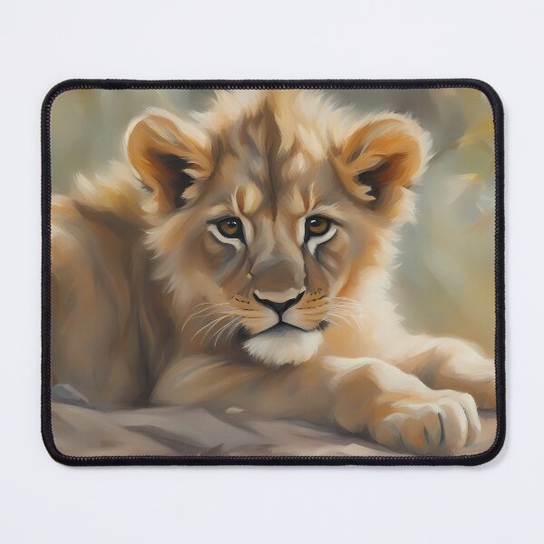 Item preview, Curious Lion Cub designed and sold by CalmnessbyChoice.