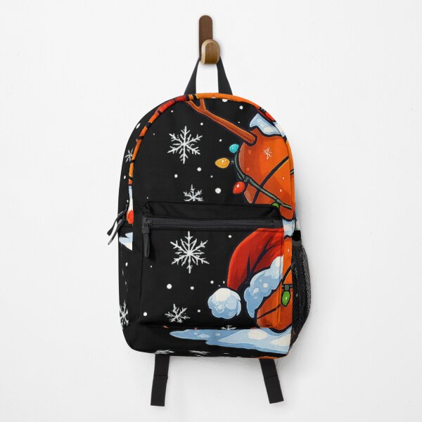 Item preview, Cute Basketball Snowman Wearing Santa Hat Christmas Sports Holiday Art designed and sold by JolinChinn.