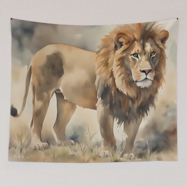 Item preview, Male Lion Portrait designed and sold by CalmnessbyChoice.