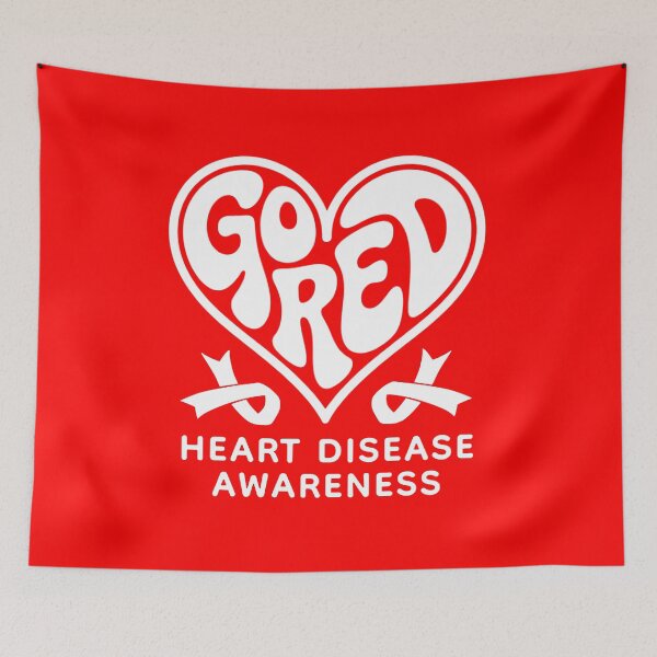 Item preview, Red Heart Disease Awareness Month designed and sold by purrfecute.
