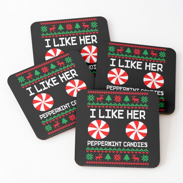 Item preview, I Like Her Peppermint Candies Funny Adult Ugly Christmas Sweater Joke designed and sold by JolinChinn.