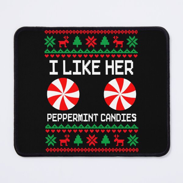 Item preview, I Like Her Peppermint Candies Funny Adult Ugly Christmas Sweater Joke designed and sold by JolinChinn.