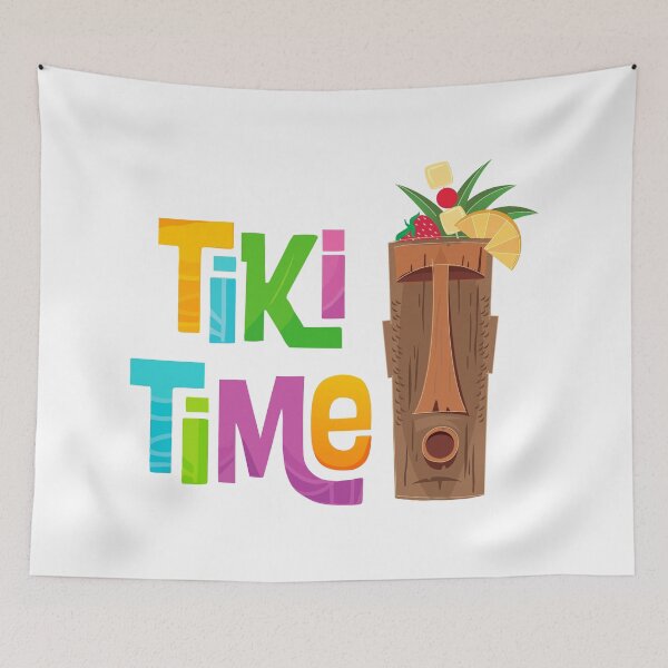 Item preview, Tiki Time Mid-Century Tiki Bar Design designed and sold by Futurebeachbum.