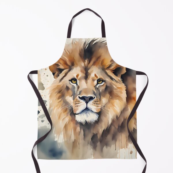Item preview, Big Watercolor Lion Head designed and sold by CalmnessbyChoice.