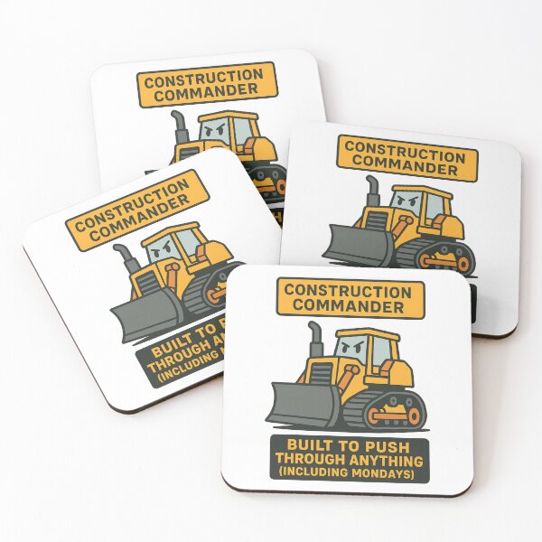 Item preview, Construction Commander Built To Push Through Anything designed and sold by TeeTimeTreasure.