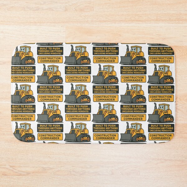Item preview, Construction Commander Built To Push Through Anything designed and sold by TeeTimeTreasure.