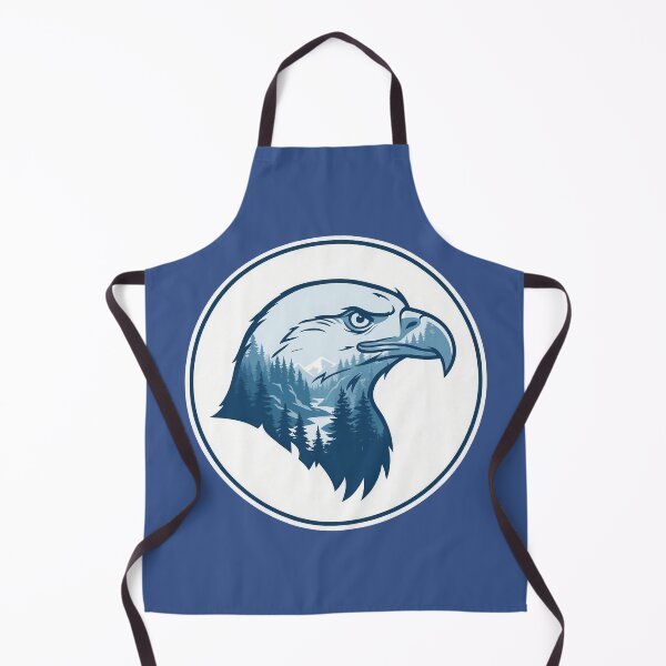 Item preview, Bald Eagle Icy Blue Taiga Forest Double Exposure Art designed and sold by CANDO ART STORE.